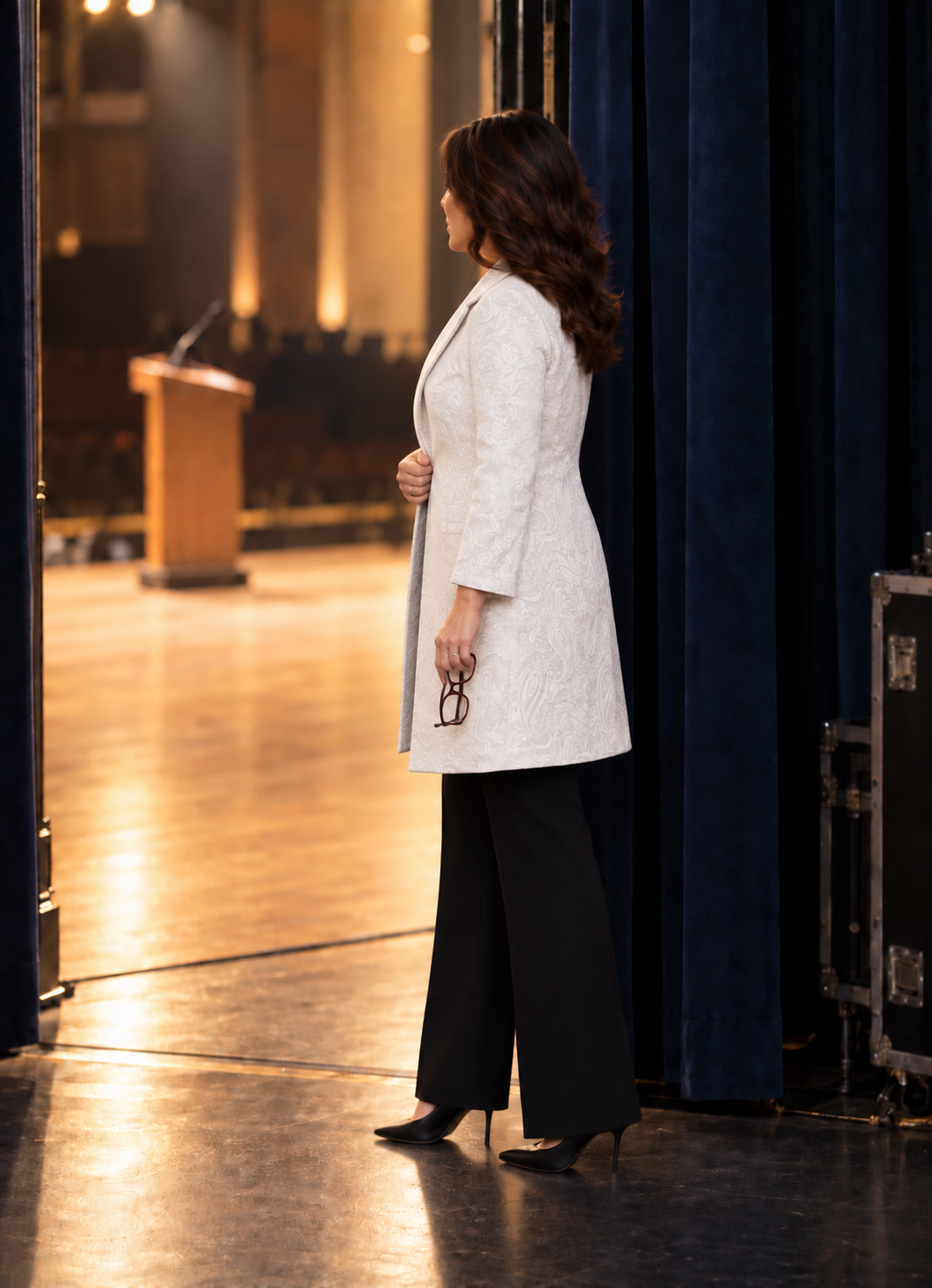 Reimi Marden backstage before taking the stage