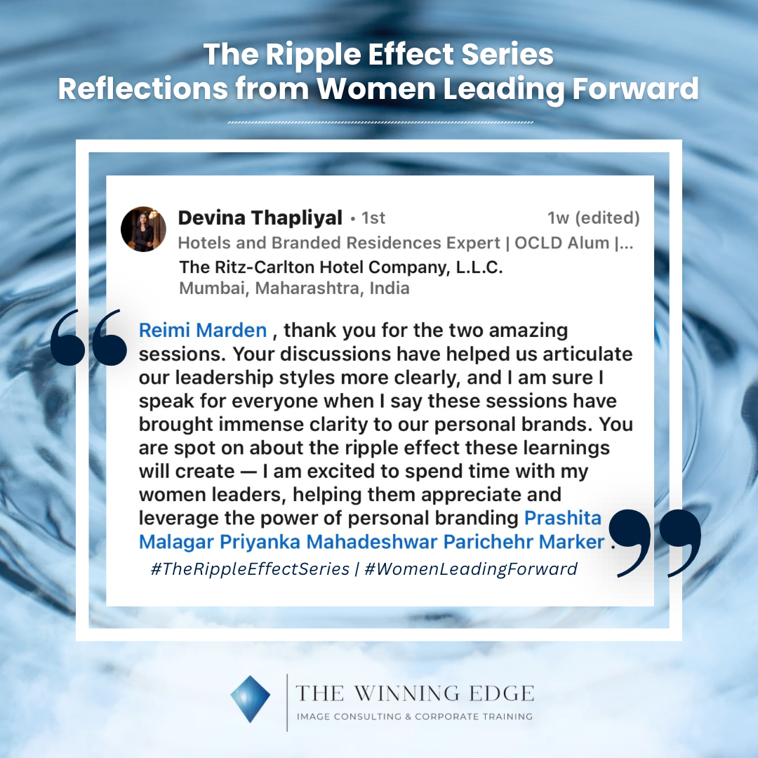 Testimonial from Devina Thapliyal. Full text follows below.
